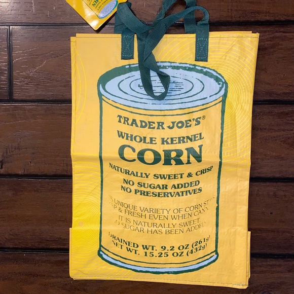 Trader Joe’s Reusable Grocery Tote Bag Corn - Picture 2 of 6